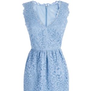 Shoshanna Sierra Dress Blue/Periwinkle